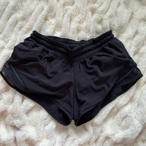 Lululemon Athletica Black Hotty Hot Shorts